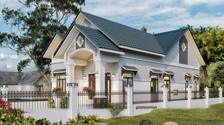 Bản vẽ Cad – Nhà Mái Thái 1 tầng 8×17 xu hướng 2024 - Ảnh 2