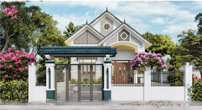 Bản vẽ Cad – Nhà Mái Thái 1 tầng 8×17 xu hướng 2024 - Ảnh 4