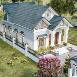 Bản vẽ Cad – Nhà Mái Thái 1 tầng 8×17 xu hướng 2024