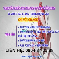Combo khóa học Autocad cơ bản và nâng cao chỉ với 99K