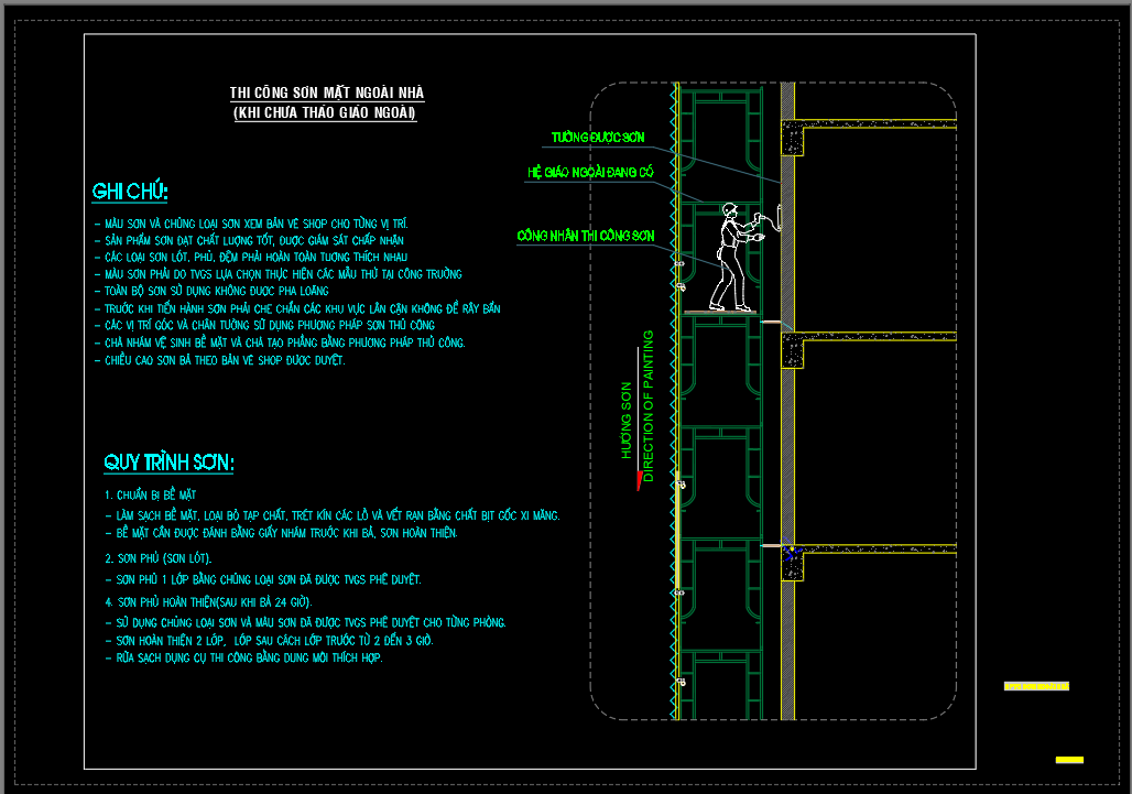 Bản vẽ Biện pháp thi công các hạng mục hoàn thiện - Ảnh 2