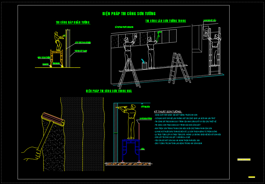 Bản vẽ Biện pháp thi công các hạng mục hoàn thiện - Ảnh 4