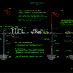 Biện pháp thi công cọc khoan nhồi (bản vẽ, thuyết minh, tiến độ)