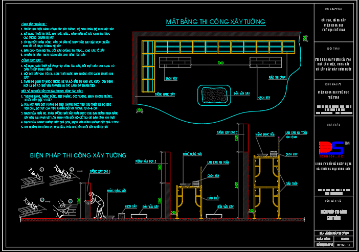 Biện pháp thi công sửa chữa cải tạo, nâng cấp trụ sở Viện khoa học thể dục thể thao