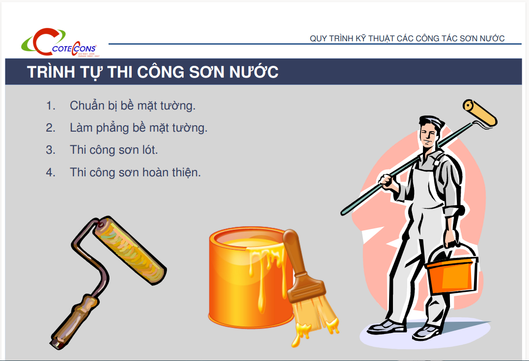 Quy trình kỹ thuật sơn nước - Cotecons - Ảnh 4
