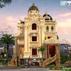 Biệt thự Lâu đài 3 tầng 1 hầm có tum 15x12m