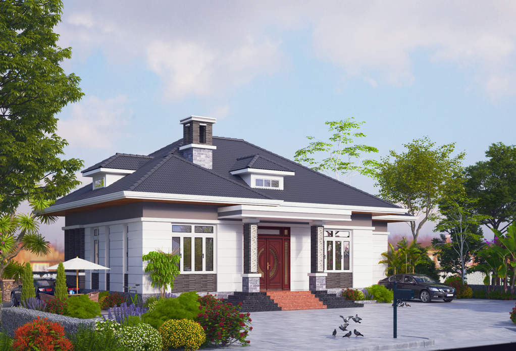 Nhà cấp 4 Mái Nhật 1 tầng 18×12 - Ảnh 3