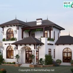 Biệt thự 2 tầng,kích thước 11.84x14.82m