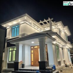 Alternative view of Full bản vẽ thiết kế kỹ thuật thi công nhà 2 tầng mái Nhật Sảnh Phải