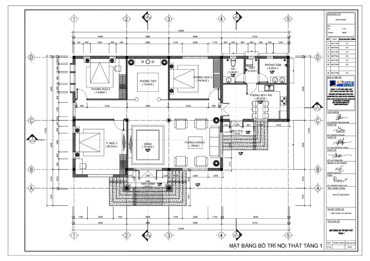 Nhà cấp 4 Mái Nhật 1 tầng 18×12 - Ảnh 5