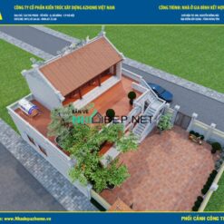 Nhà ở kết hợp nhà thờ 2 tầng 13.5x11.25