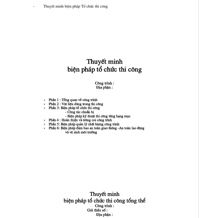 Thuyết minh biện pháp thi công đường giao thông nông thôn