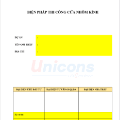 Biện pháp thi công cửa nhôm kính