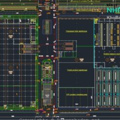 Bản thiết kế nhà máy sản xuất sợi quy mô 20800m2