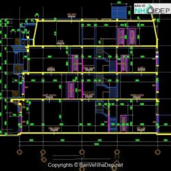 Alternative view of Bản vẽ + dự toán kinh phí excel nhiều nhà liền kế khu nhà ở centerhills