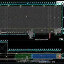 Bản vẽ Kiến trúc + Kết cấu nhà máy dược phẩm 10.000 m2