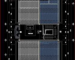 Bản vẽ kiến trúc thiết kế biệt thự vườn KT 8x15m miến phí