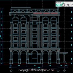 Bản vẽ Tòa nhà văn phòng 7 tầng 30x35m (Sàn dự ứng lực nhịp 12m)