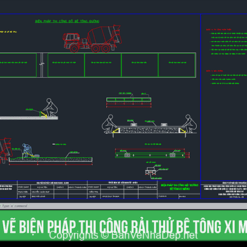 Biện pháp thi công và báo cáo kết quả rải thử mặt đường bê tông xi măng