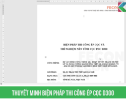 Thuyết minh Biện pháp thi công ép cọc D300 (Sao chép)