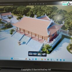 File thiết kế đền chùa cực đẹp file cad