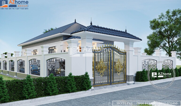 FULL hồ sơ thiết kế xây dựng mẫu nhà Biệt thự Mái Nhật 1 tầng 8×16m - Ảnh 7