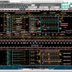 Full hồ sơ nhà máy sợi Huafu Trung Quốc quy mô 156x200m