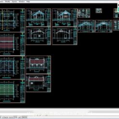 Hồ sơ bản vẽ nhà thờ họ 9x10m cực đẹp