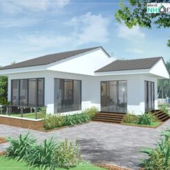 Hồ sơ thiết kế CAD nhà vườn nghỉ dưỡng (kiến trúc, kết cấu)