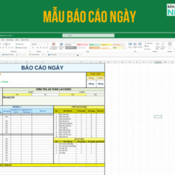 Mẫu Báo cáo ngày trên Excel cho kỹ sư Xây Dựng