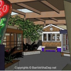 Alternative view of Mẫu tòa nhà đẹp model sketchup mới nhất