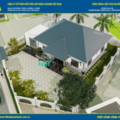 Nhà cấp 4 mái nhật Diện tích 17.02x12.46