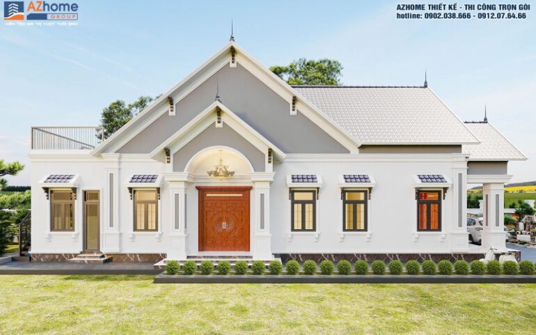 Nhà Mái Thái 1 tầng 10×21 - Ảnh 5