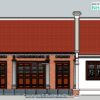 (Sketchup+Cad) Hồ sơ thiết kế nhà thờ họ kích thước 6.5x11m
