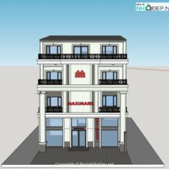 Thiết kế .skp phòng khám nha khoa 25x13m