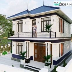 Biệt thự 2 tầng mái nhật hiện đại,kích thước 8.5x12.3m