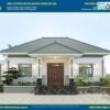 Biệt thự 1 tầng mái Nhật mới nhất 2024, kích thước 12,2x12,46m