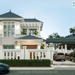 Alternative view of Mẫu biệt thự mái Nhật 2 tầng hiện đại, hoàn thiện giá 1.2 tỷ