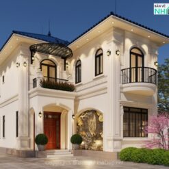 Nhà mái Nhật 2 tầng - 8x15m