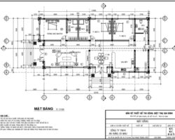 Nhà mái thái Diện tích kích thước 11x21m