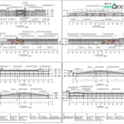 Alternative view of Thiết kế hạ tầng phụ trợ Nhà xưởng công nghiệp 2 tầng 90x120m