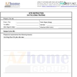 Chỉ thị công trường