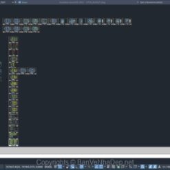 Alternative view of Free Cad biệt thự 2 tầng mái nhật kích thước 8x20m