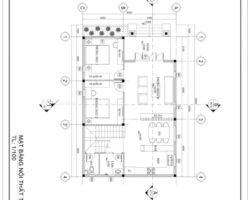 Hồ sơ file cad mẫu biệt thự 2 tầng 8.05×12.05m ( file cad)