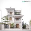 Nhà biệt thự 3 tầng đẹp phong cách tân cổ điển