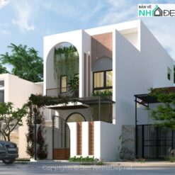 Nhà phố 3 tầng mái bằng 5x20m