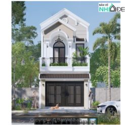 Thiết kế nhà phố 2 tầng 5x19.2m