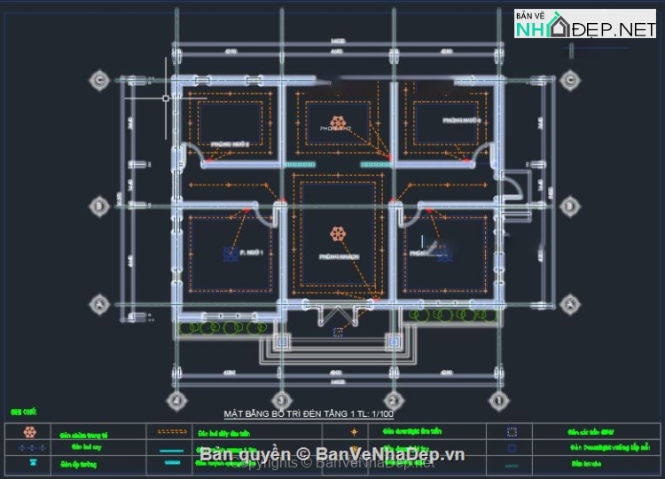 Bản vẽ chi tiết biệt thự hiện đại 1 tầng mái nhật 14x10m - Ảnh 10