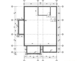 Bản vẽ chi tiết biệt thự 1 tầng hiện đại 11×13.6m