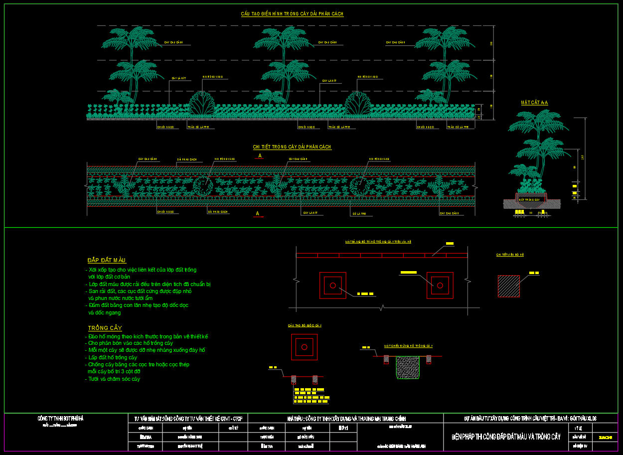 Biện pháp thi công bó vỉa, tấm đan, rãnh, vỉa hè, cây xanh